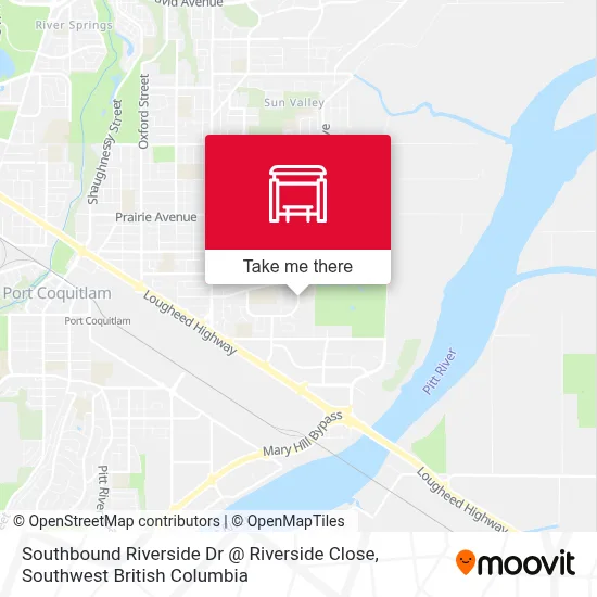 Southbound Riverside Dr @ Riverside Close map