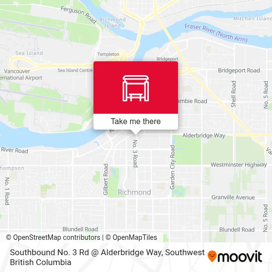 Southbound No. 3 Rd @ Alderbridge Way map