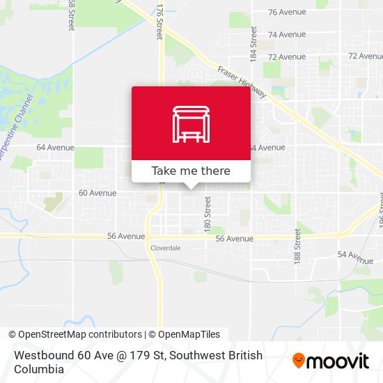 Westbound 60 Ave @ 179 St map