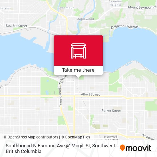 Southbound N Esmond Ave @ Mcgill St map