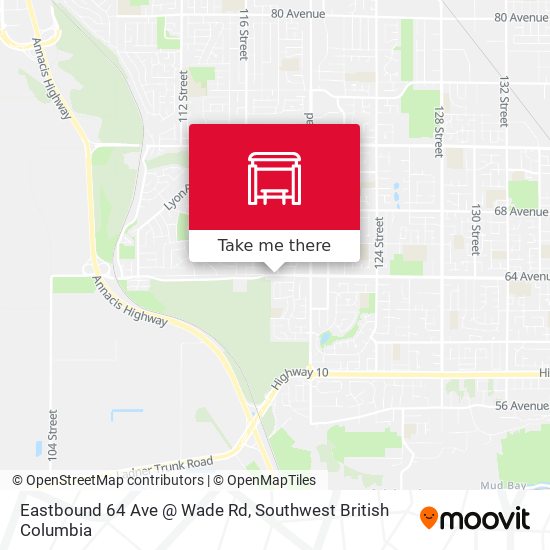 Eastbound 64 Ave @ Wade Rd plan