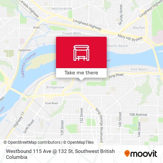 Westbound 115 Ave @ 132 St plan