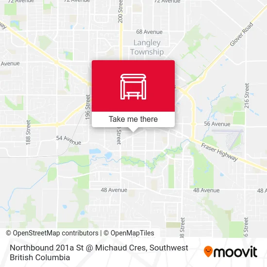 Northbound 201a St @ Michaud Cres map