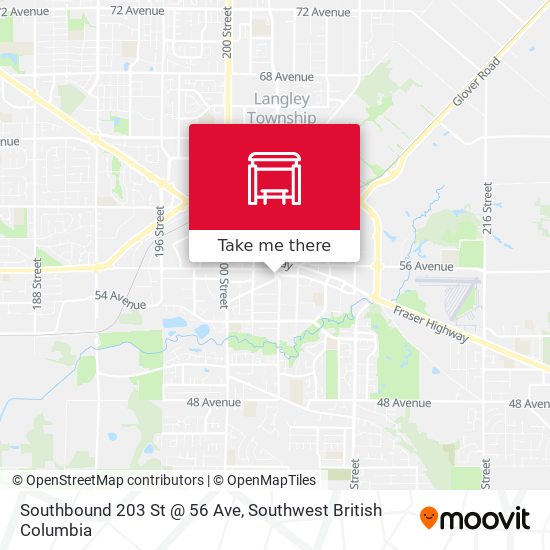 Southbound 203 St @ 56 Ave map