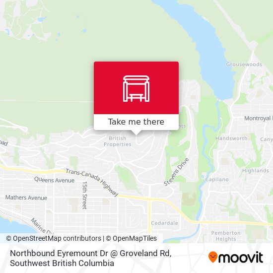 Northbound Eyremount Dr @ Groveland Rd map