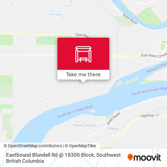 Eastbound Blundell Rd @ 18300 Block map