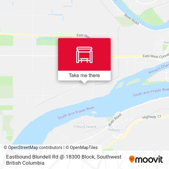 Eastbound Blundell Rd @ 18300 Block map