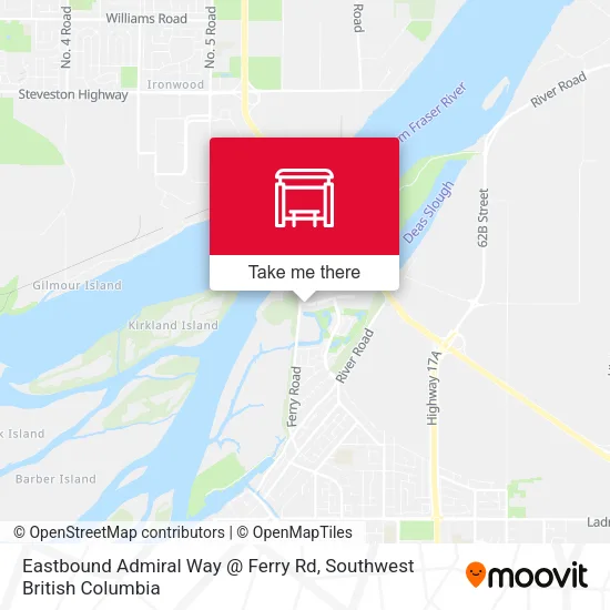 Eastbound Admiral Way @ Ferry Rd map