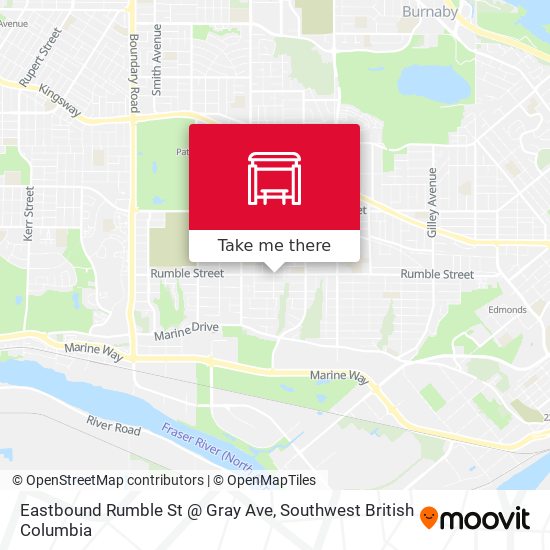 Eastbound Rumble St @ Gray Ave plan