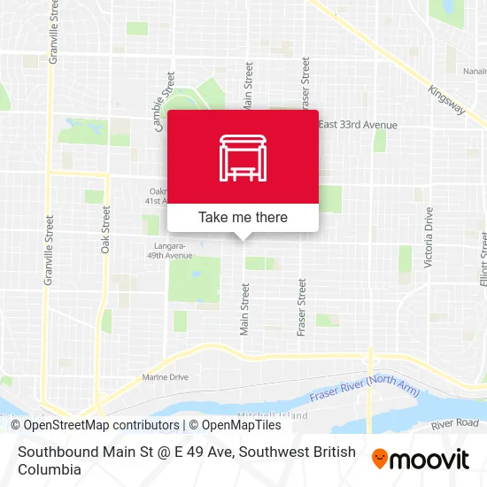 Southbound Main St @ E 49 Ave map