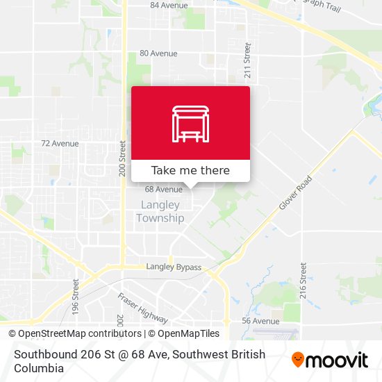 Southbound 206 St @ 68 Ave plan
