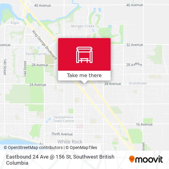 Eastbound 24 Ave @ 156 St map