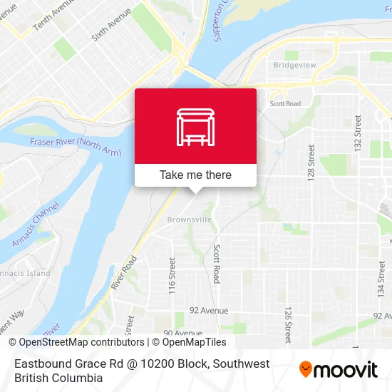 Eastbound Grace Rd @ 10200 Block map