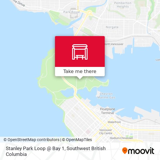 Stanley Park Loop @ Bay 1 map