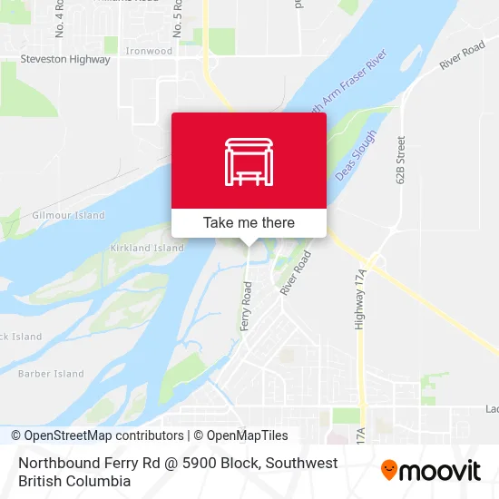 Northbound Ferry Rd @ 5900 Block map