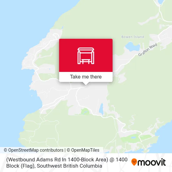 (Westbound Adams Rd In 1400-Block Area) @ 1400 Block (Flag) map