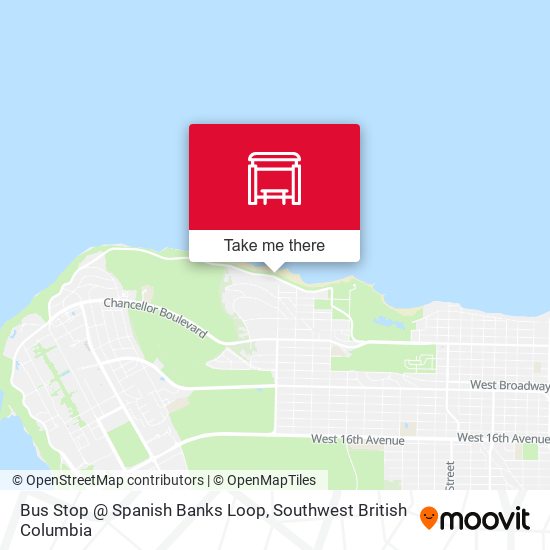 Bus Stop @ Spanish Banks Loop map