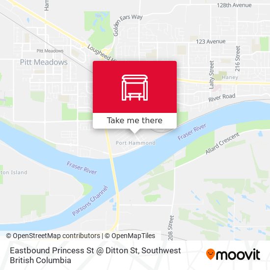 Eastbound Princess St @ Ditton St plan