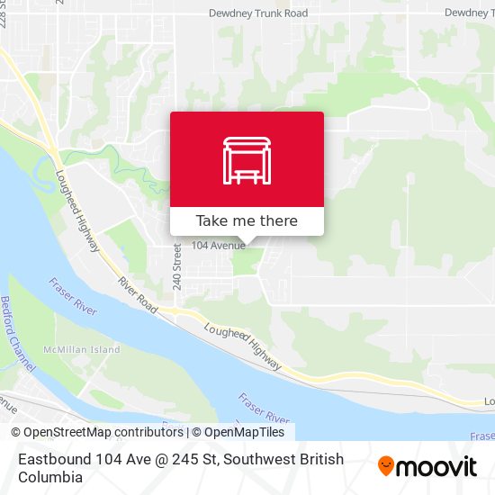 Eastbound 104 Ave @ 245 St plan