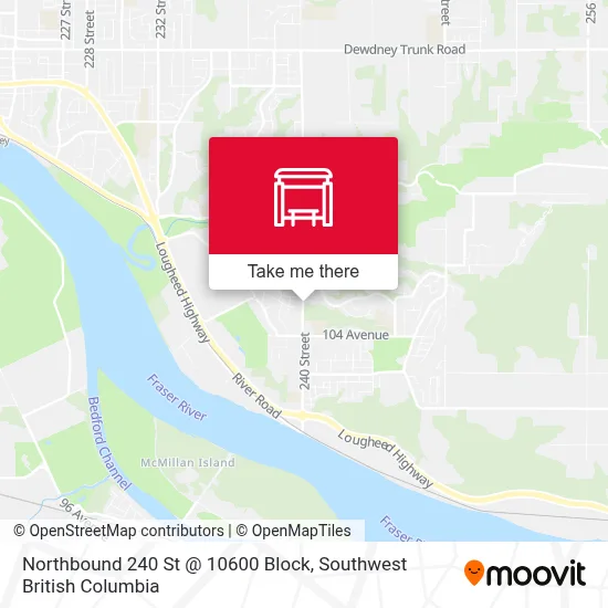 Northbound 240 St @ 10600 Block map