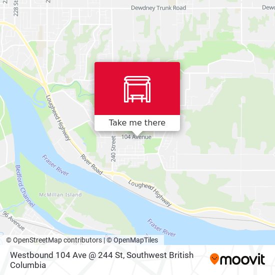 Westbound 104 Ave @ 244 St plan