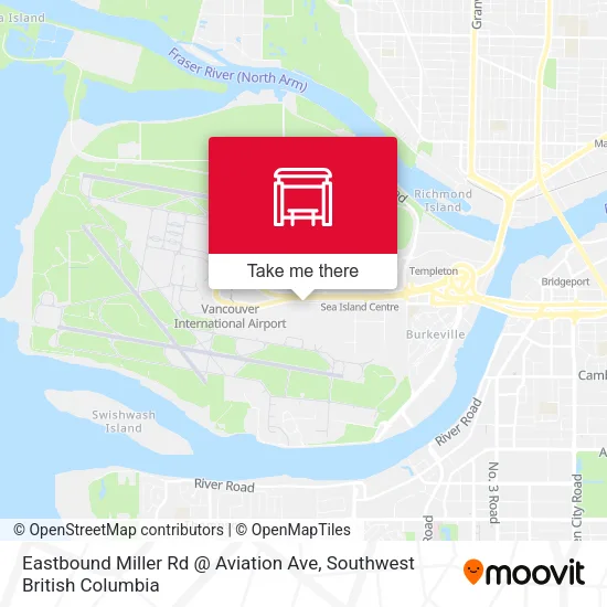 Eastbound Miller Rd @ Aviation Ave map