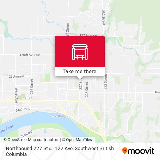 Northbound 227 St @ 122 Ave map