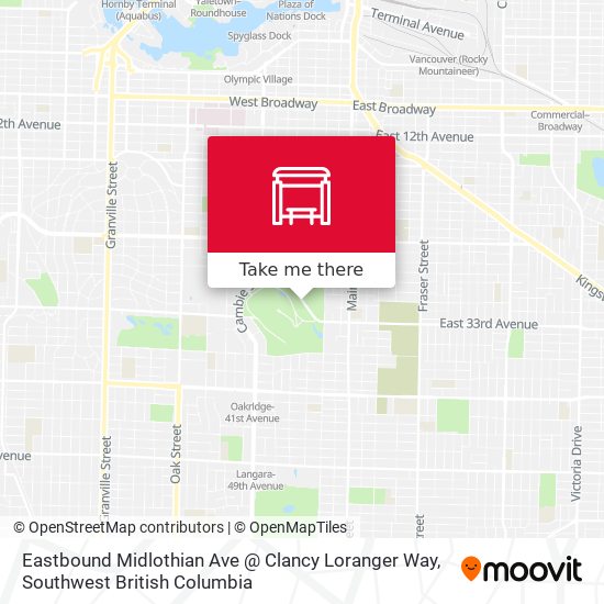 Eastbound Midlothian Ave @ Clancy Loranger Way map