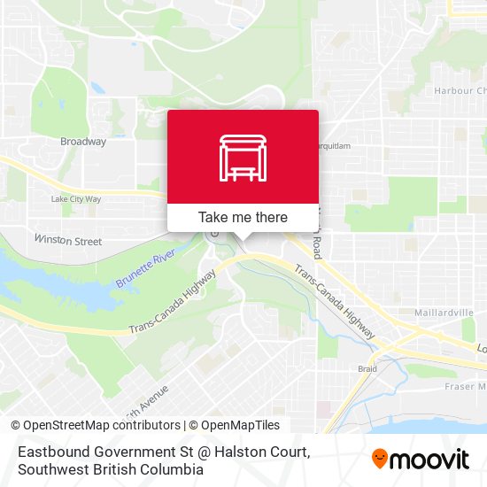 Eastbound Government St @ Halston Court map