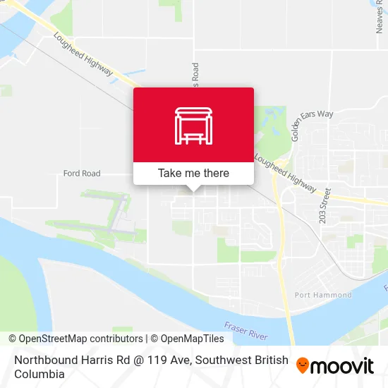 Northbound Harris Rd @ 119 Ave map