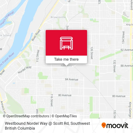 Westbound Nordel Way @ Scott Rd map