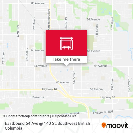 Eastbound 64 Ave @ 140 St plan