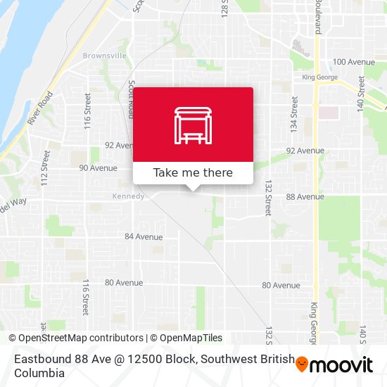 Eastbound 88 Ave @ 12500 Block plan