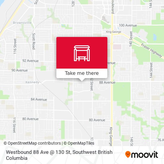 Westbound 88 Ave @ 130 St plan