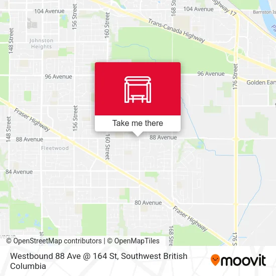 Westbound 88 Ave @ 164 St plan