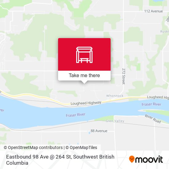 Eastbound 98 Ave @ 264 St map