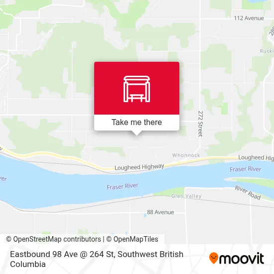 Eastbound 98 Ave @ 264 St map