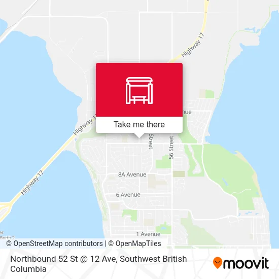 Northbound 52 St @ 12 Ave map