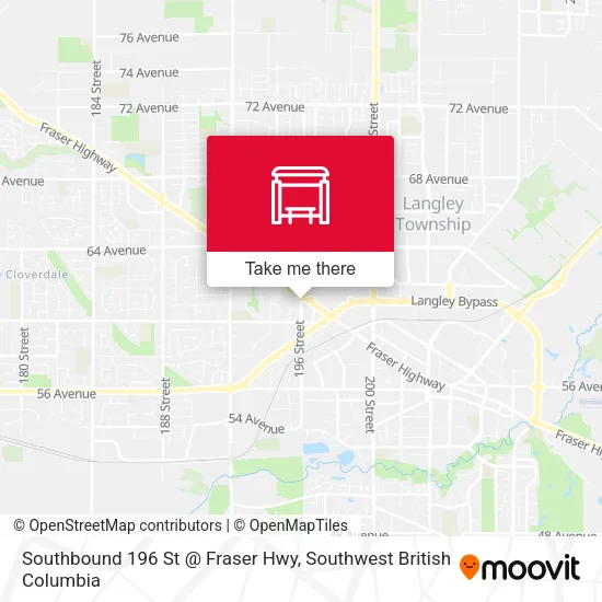 Southbound 196 St @ Fraser Hwy plan