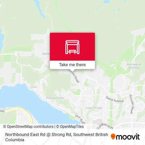 Northbound East Rd @ Strong Rd map