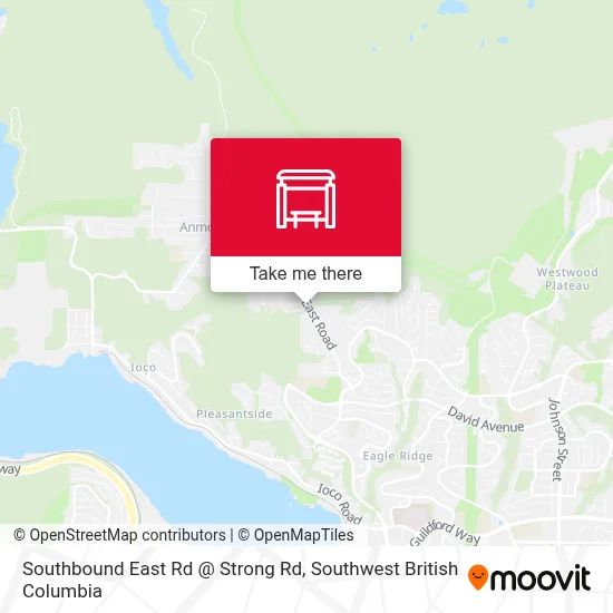 Southbound East Rd @ Strong Rd map