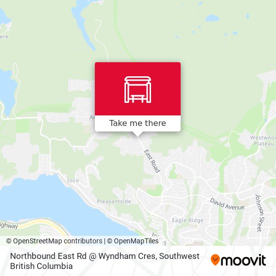 Northbound East Rd @ Wyndham Cres map