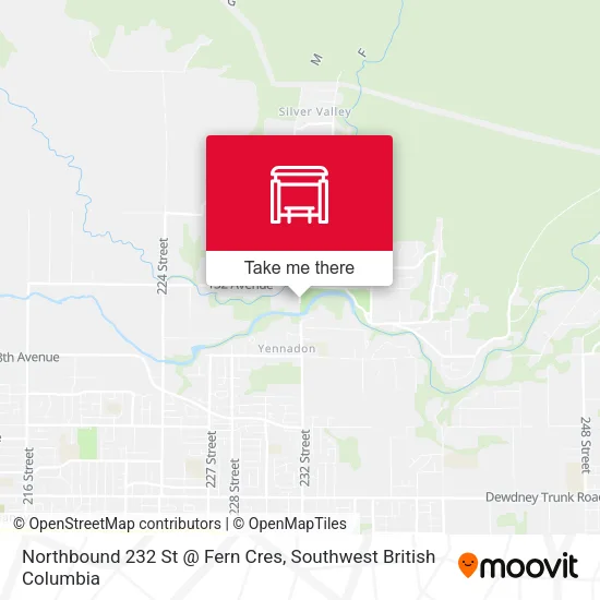 Northbound 232 St @ Fern Cres map