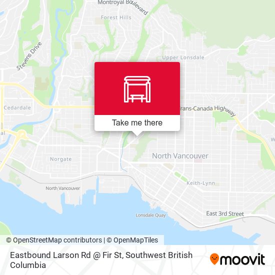 Eastbound Larson Rd @ Fir St plan