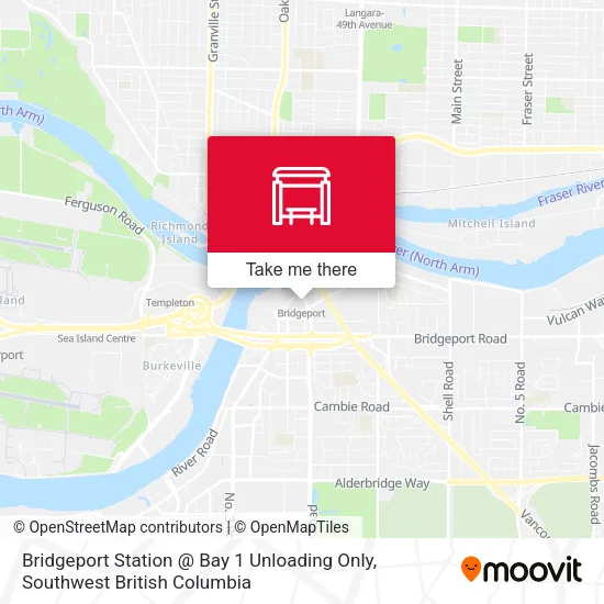 Bridgeport Station @ Bay 1 Unloading Only map