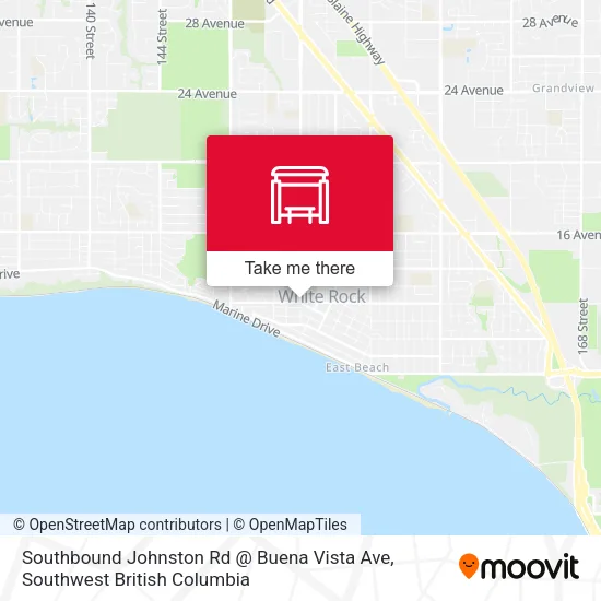 Southbound Johnston Rd @ Buena Vista Ave map