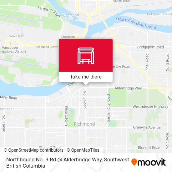 Northbound No. 3 Rd @ Alderbridge Way map