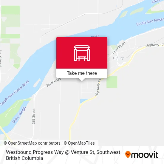 Westbound Progress Way @ Venture St map