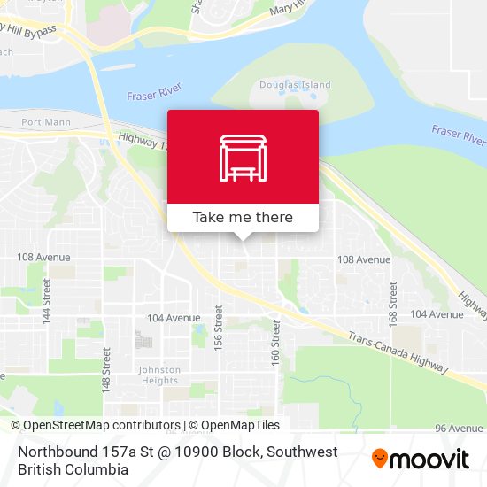 Northbound 157a St @ 10900 Block map