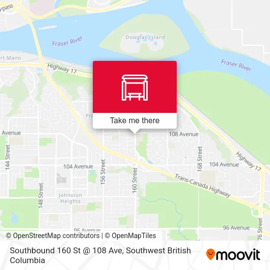 Southbound 160 St @ 108 Ave plan